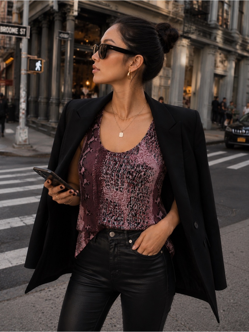 JOIE Silk Snakeskin Print Tank Top Blouse ~ Small - Picture 4 of 10